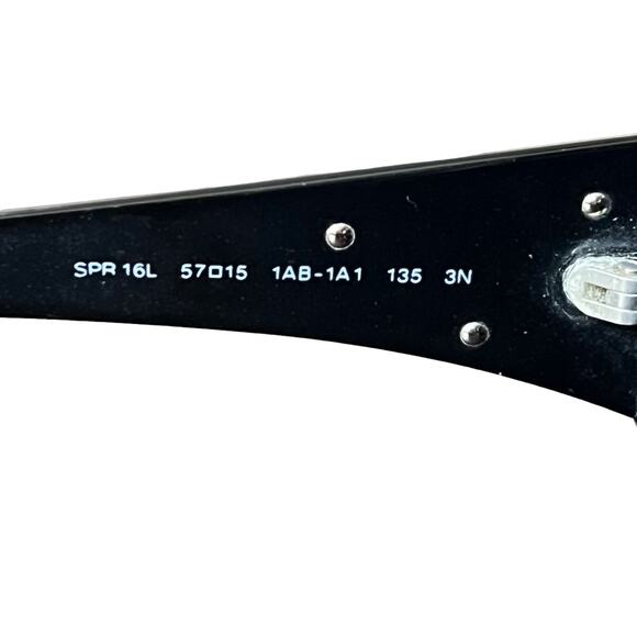 Prada Black Sunglasses SPR16L 1AB-1A1 - Picture 12 of 15